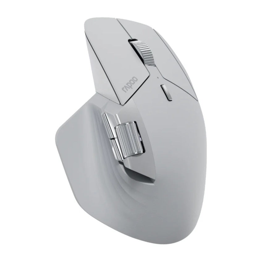 Souris Gamer Sans-fil Rapoo MT760M Vue dessus blanc