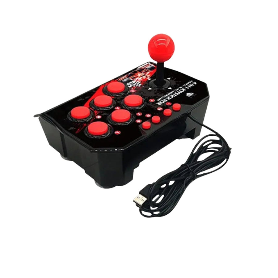 Gaminja NS002 arcade stick with its built-in 3 m USB cable