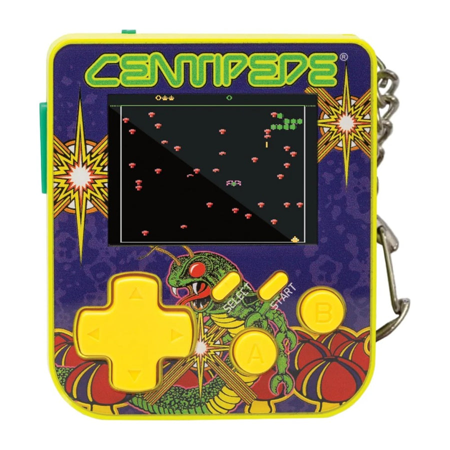 Super Micro, mini console porte-clés à jeux d'arcade intégrés et écran couleur 2 pouces, édition Centipede