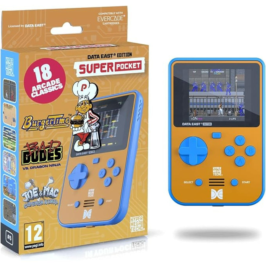 Super Pocket, console portable à jeux intégrés et port cartouche Evercade, édition Data East
