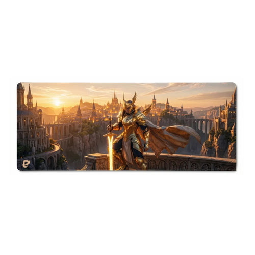Golden Knight XXL Mouse Pad | PopMyPad | 900x400mm | 3mm | Non-Slip High Precision